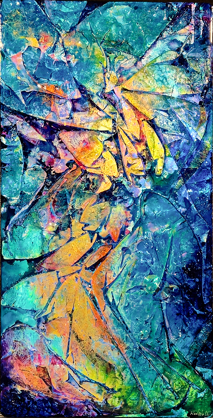 decenfing staircase red wolf fine art
